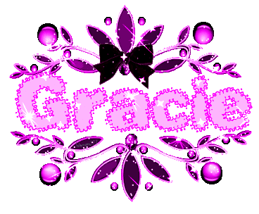 the name grace in glitter
