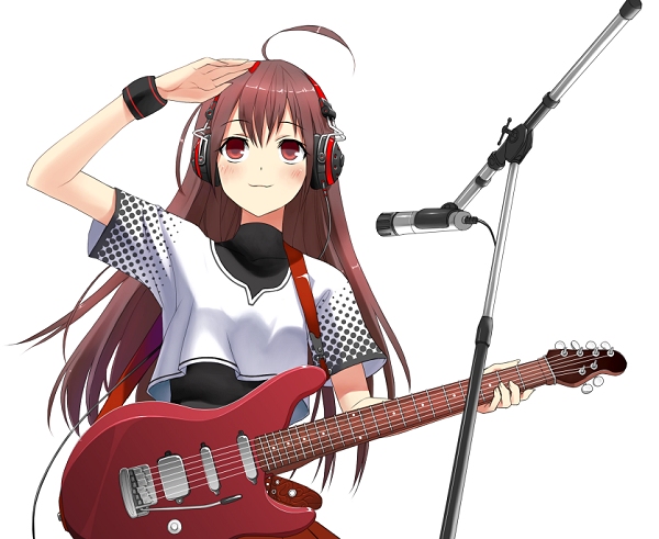 Anime Girl Tocando Rock