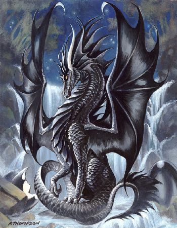 SciFi and Fantasy Art Dragon Tattoo by Nathan M. Rosario